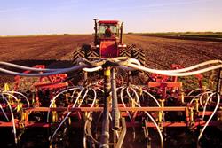 tractor in the field